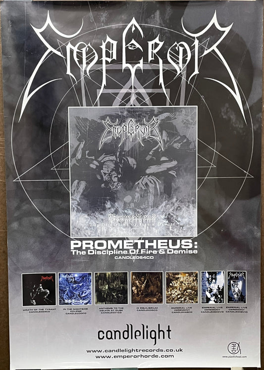 promo poster for Emperor-Prometheus album, 2001