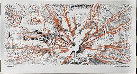 At War With Time, original art print, 2014