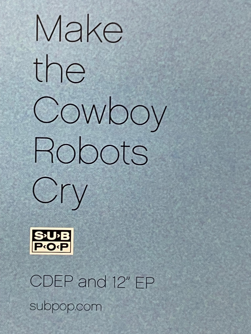 Beachwood Sparks-Make the Cowboy Robots Cry, album promo poster, 2002 - HAPPIEST KID FINDS - Museum-quality antique and vintage posters, original art, preservation and restoration