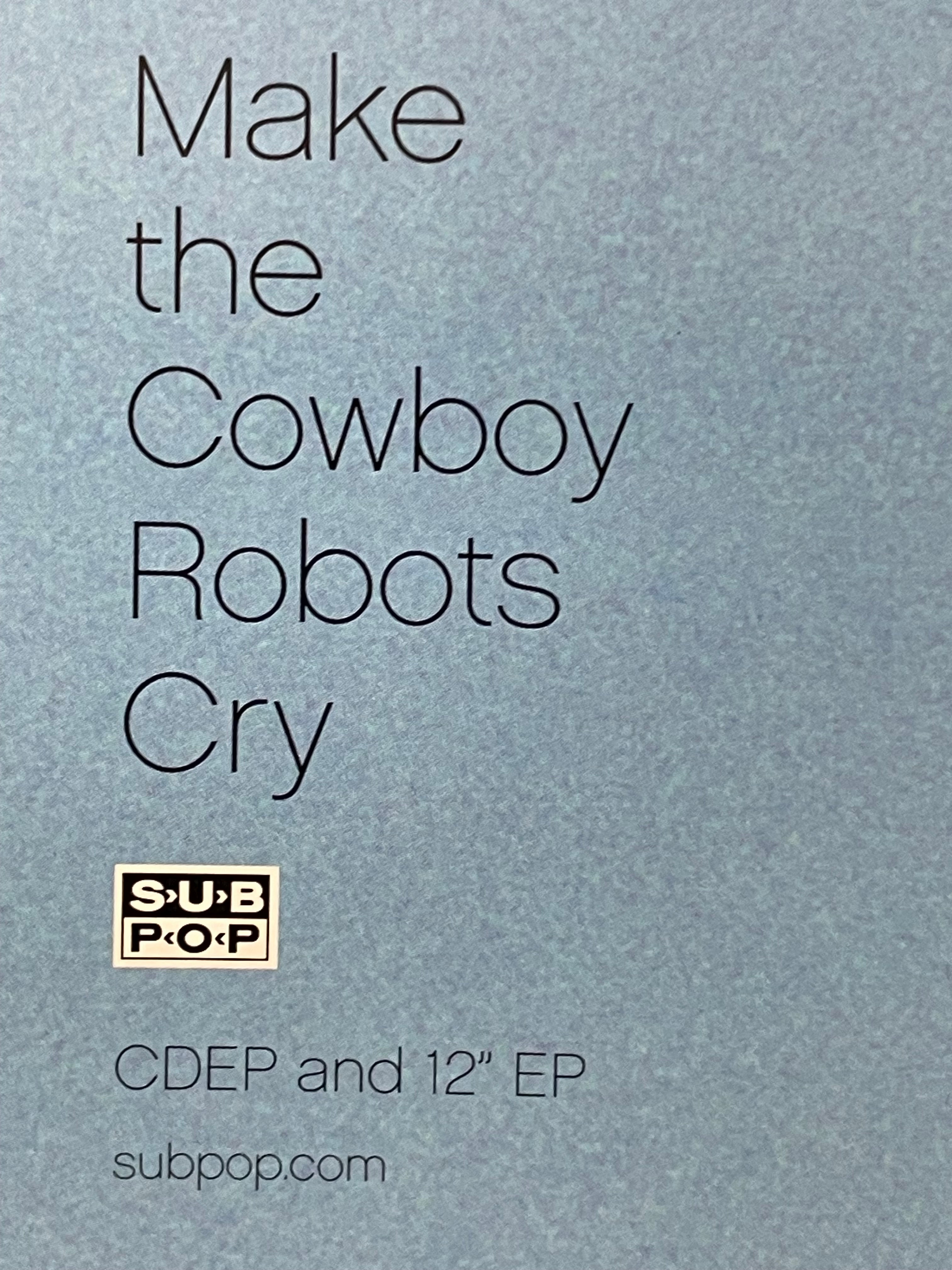 Beachwood Sparks-Make the Cowboy Robots Cry, album promo poster, 2002 - HAPPIEST KID FINDS - Museum-quality antique and vintage posters, original art, preservation and restoration