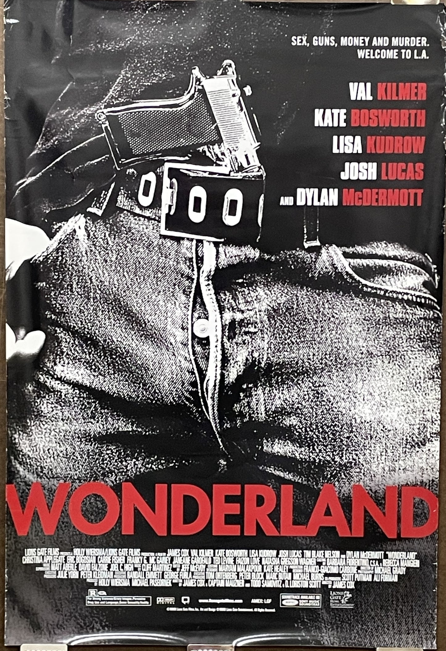 Wonderland starring Val Kilmer, original film poster, 2003