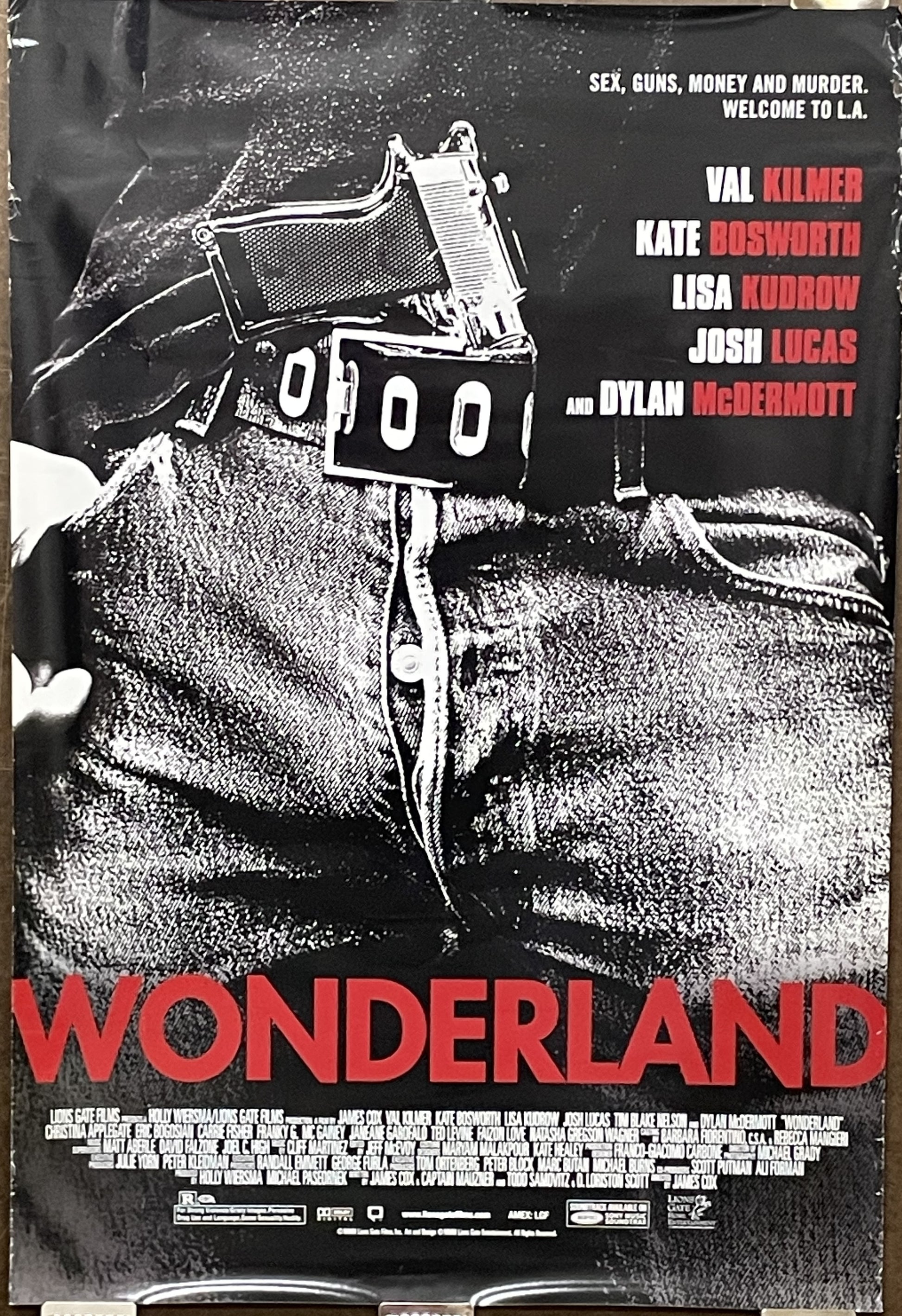 Wonderland starring Val Kilmer, original film poster, 2003
