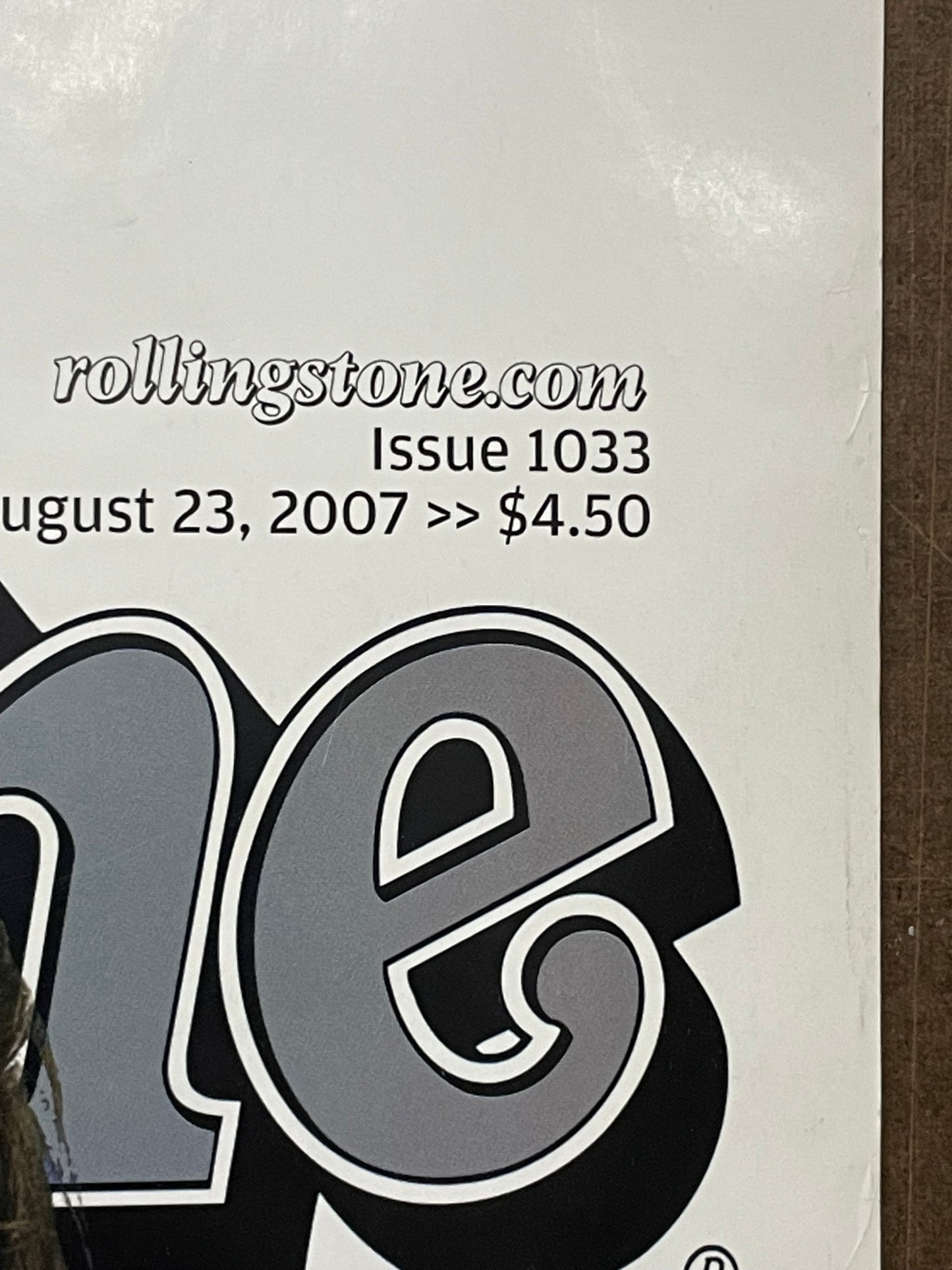 ROLLING STONE- Zac Efron cover, commercial poster, 2007