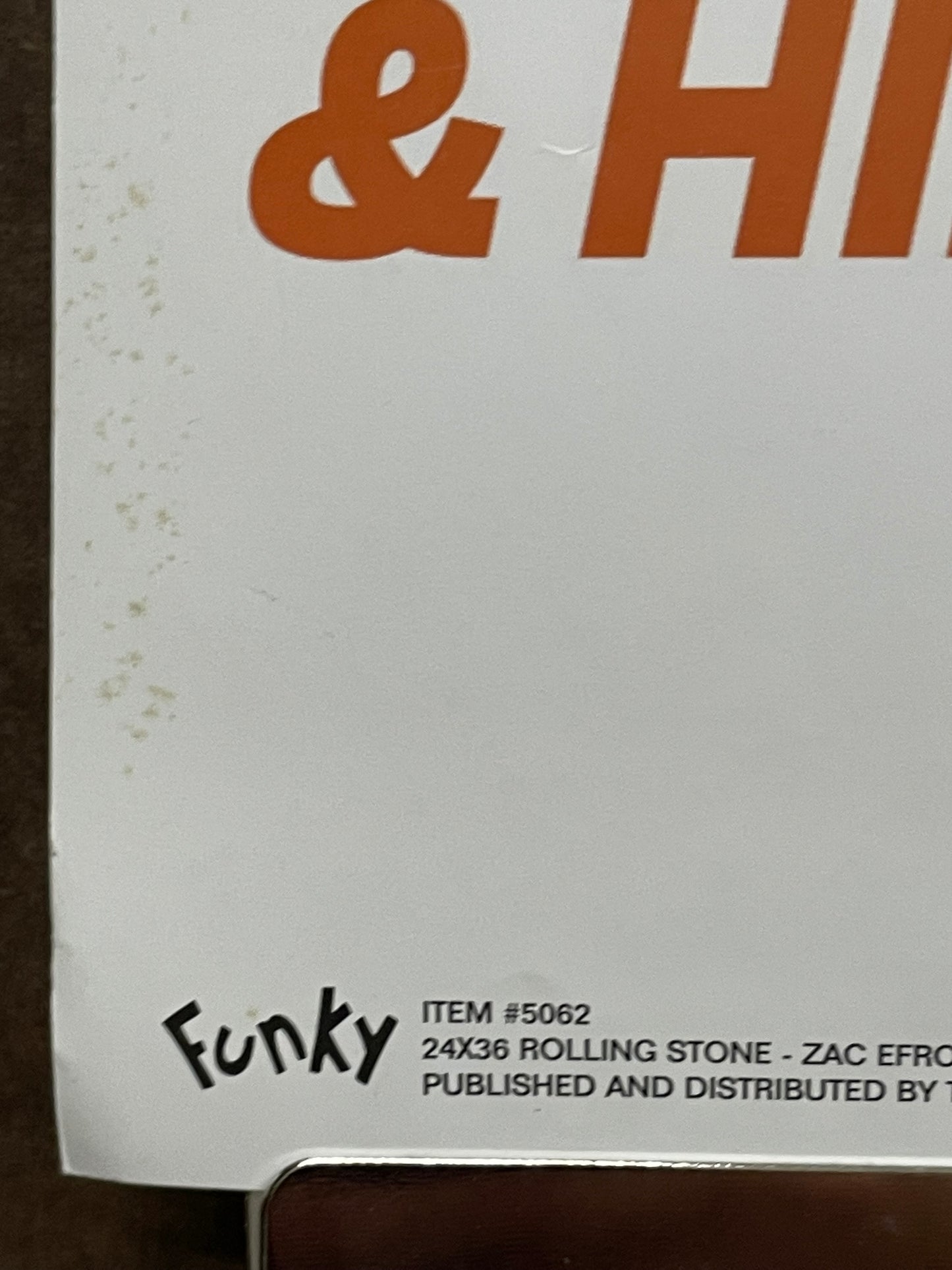 ROLLING STONE- Zac Efron cover, commercial poster, 2007