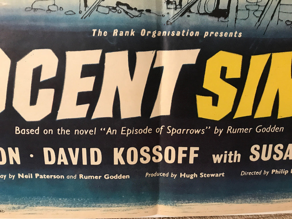Innocent Sinners, UK, Vintage 1-sheet film poster, 1958 - HAPPIEST KID FINDS - Museum-quality antique and vintage posters, original art, preservation and restoration