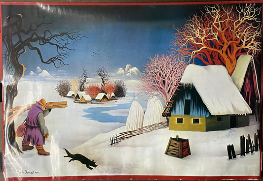 Heimkehr, by Mirko Horvat, Nr.1267, vintage art poster, 1971