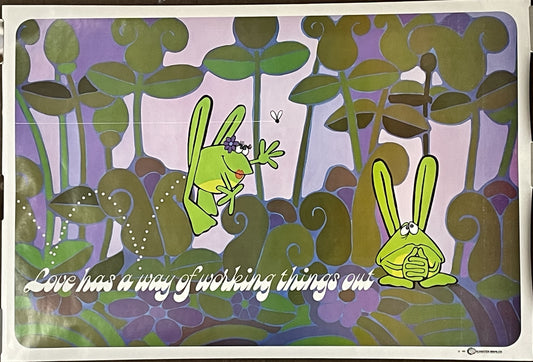 Love Has a Way of Working Itself Out, inspirational poster, 1970