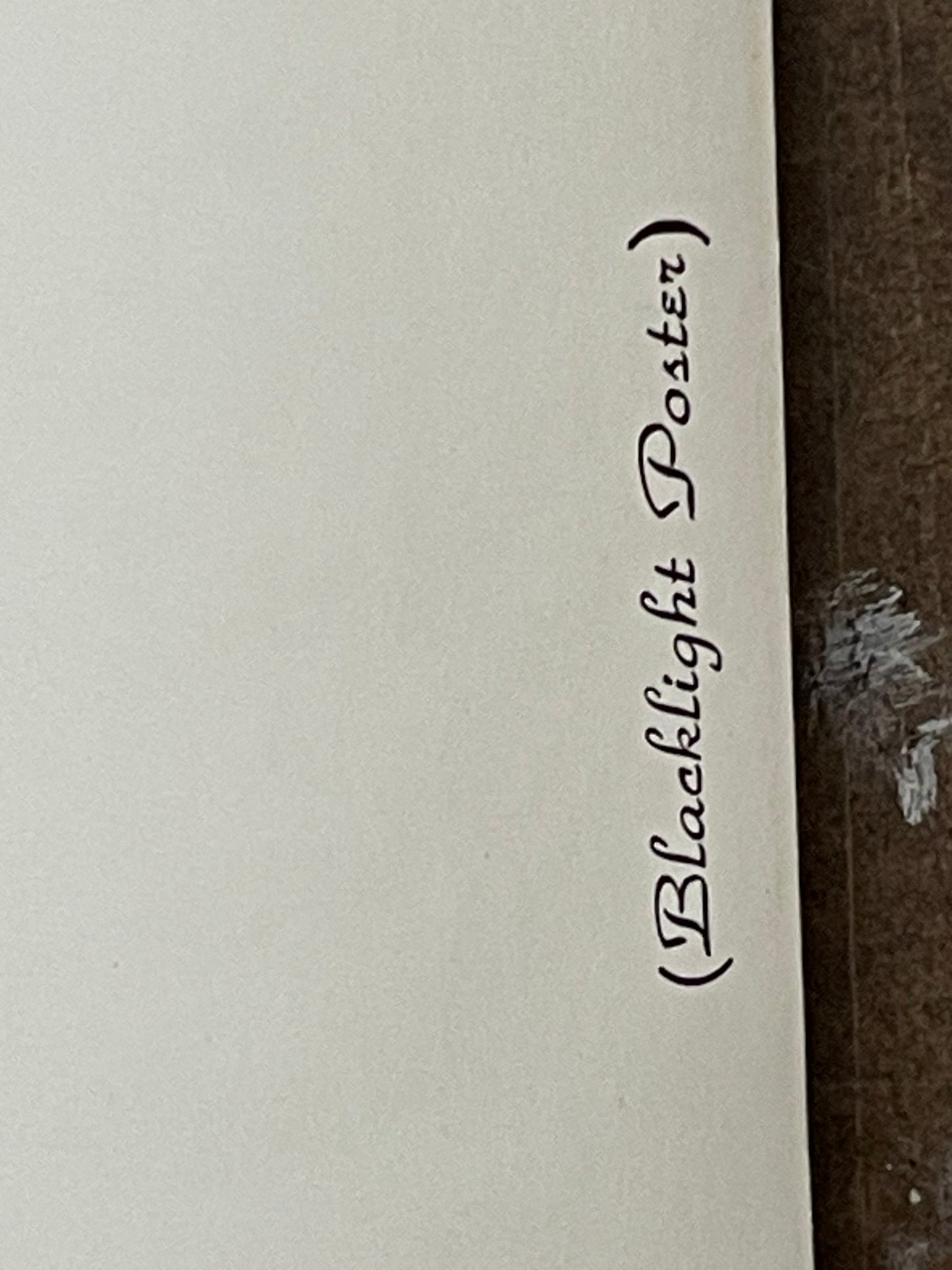 Lions in the Sun, vintage blacklight poster, 1970