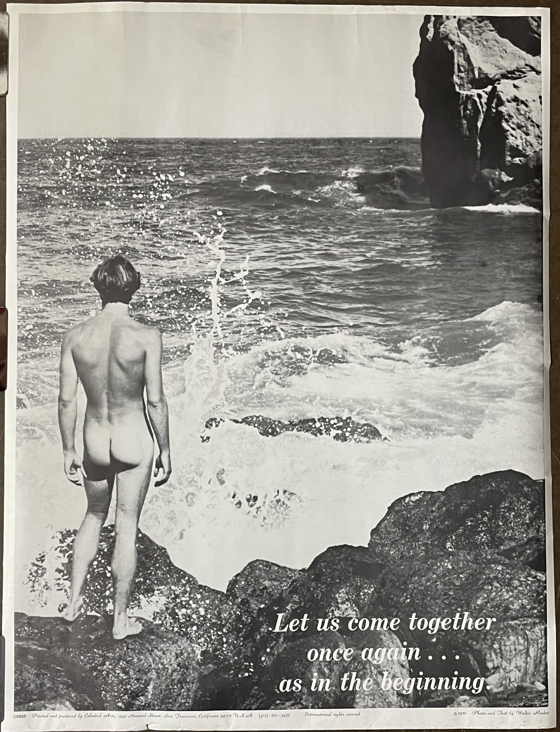Let Us Come Together Once Again, vintage inspirational poster, 1970