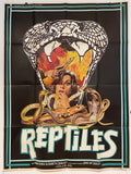 Reptiles (aka Rattlers) Original Vintage Theatrical French Movie Poster, 1976 - HAPPIEST KID FINDS - Museum-quality antique and vintage posters, original art, preservation and restoration