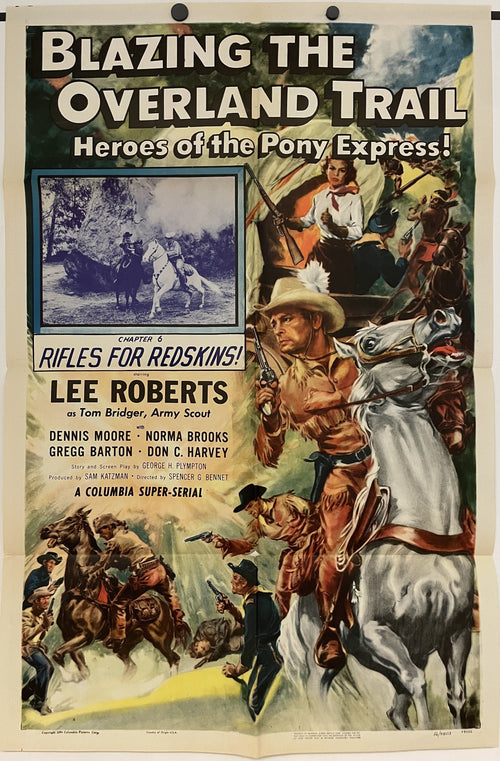 Blazing the Overland Trail Vintage Theatrical Poster c.1956 | Happiest Kid Finds Happiest Kid Finds