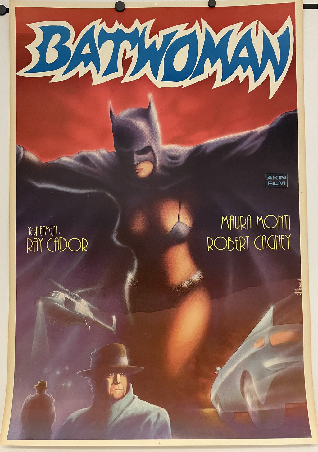 Batwoman Vintage Turkish Re-Release Film Poster c.1980s | Happiest Kid Finds Happiest Kid Finds