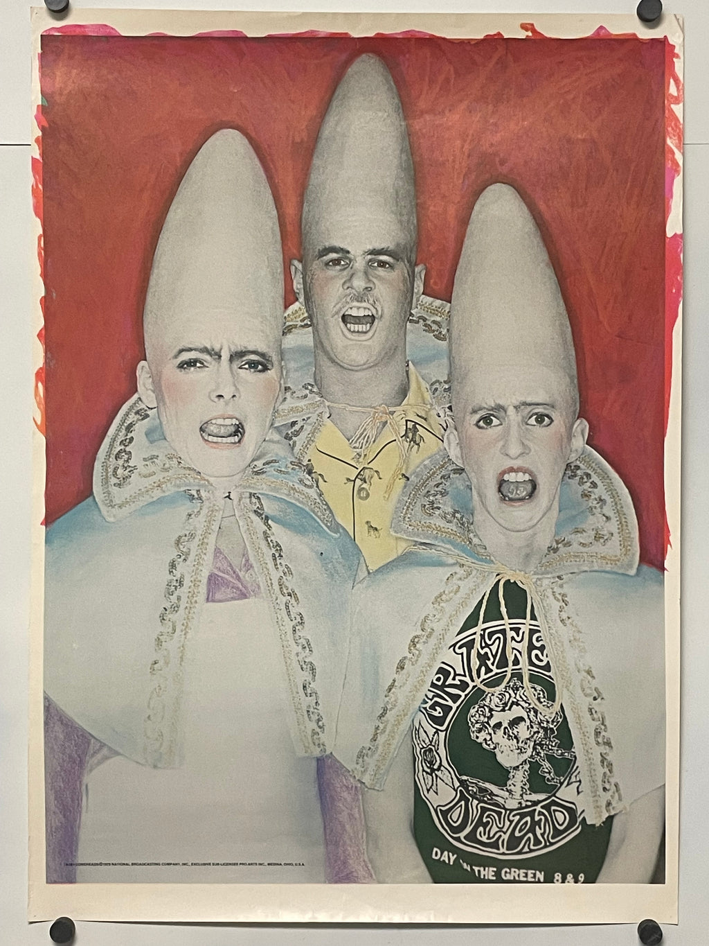 Coneheads, vintage commercial poster for  Saturday Night Live TV Series characters, 1978 - HAPPIEST KID FINDS - Museum-quality antique and vintage posters, original art, preservation and restoration