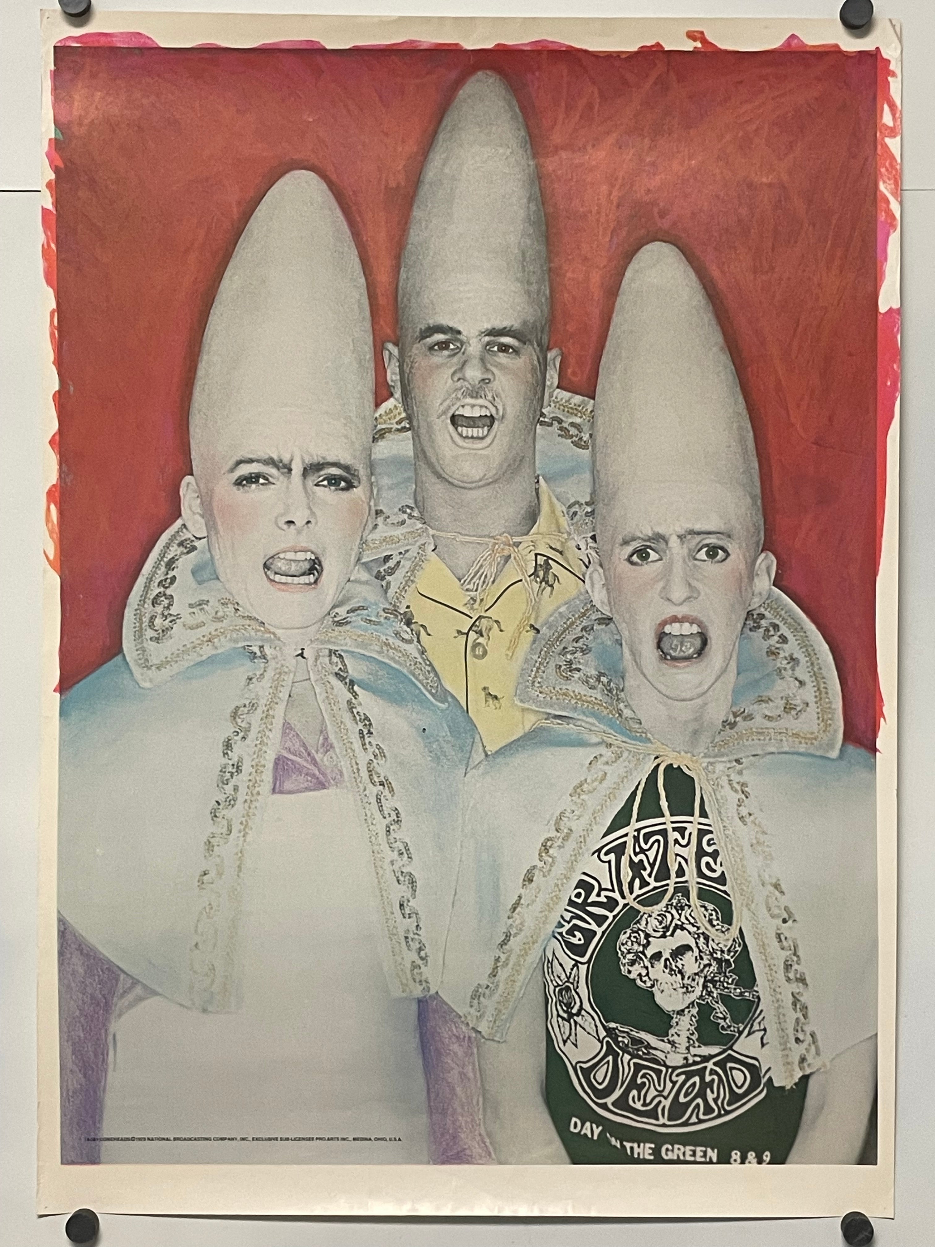 Coneheads, vintage commercial poster for  Saturday Night Live TV Series characters, 1978 - HAPPIEST KID FINDS - Museum-quality antique and vintage posters, original art, preservation and restoration