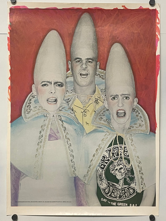 Coneheads, vintage commercial poster for  Saturday Night Live TV Series characters, 1978