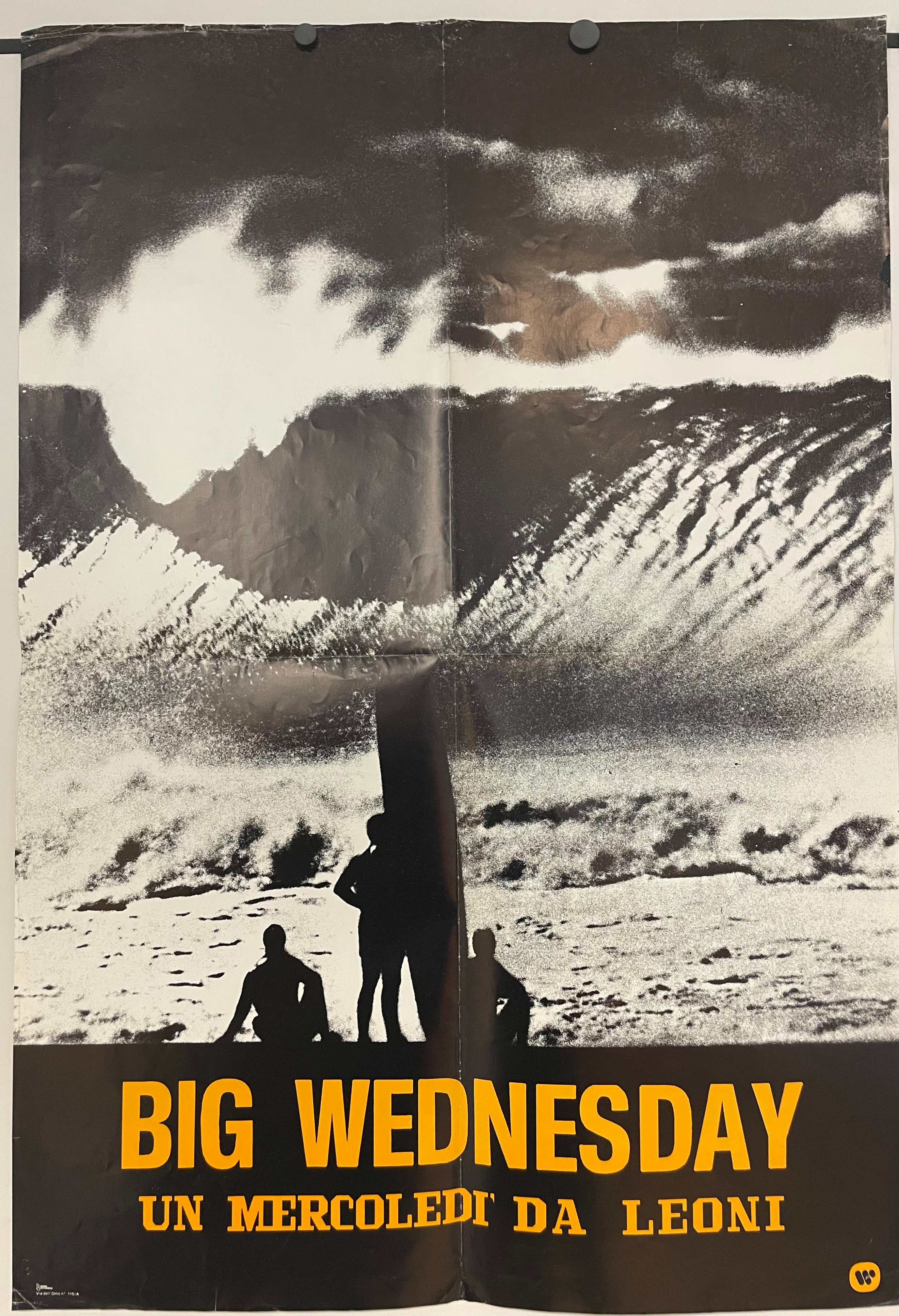 Big Wednesday Vintage Italian Release Film Poster 1978 | Happiest Kid Finds Happiest Kid Finds