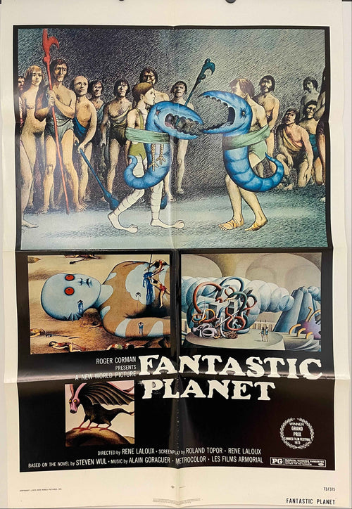 Fantastic Planet Vintage Film Poster 1973 | Happiest Kid Finds
