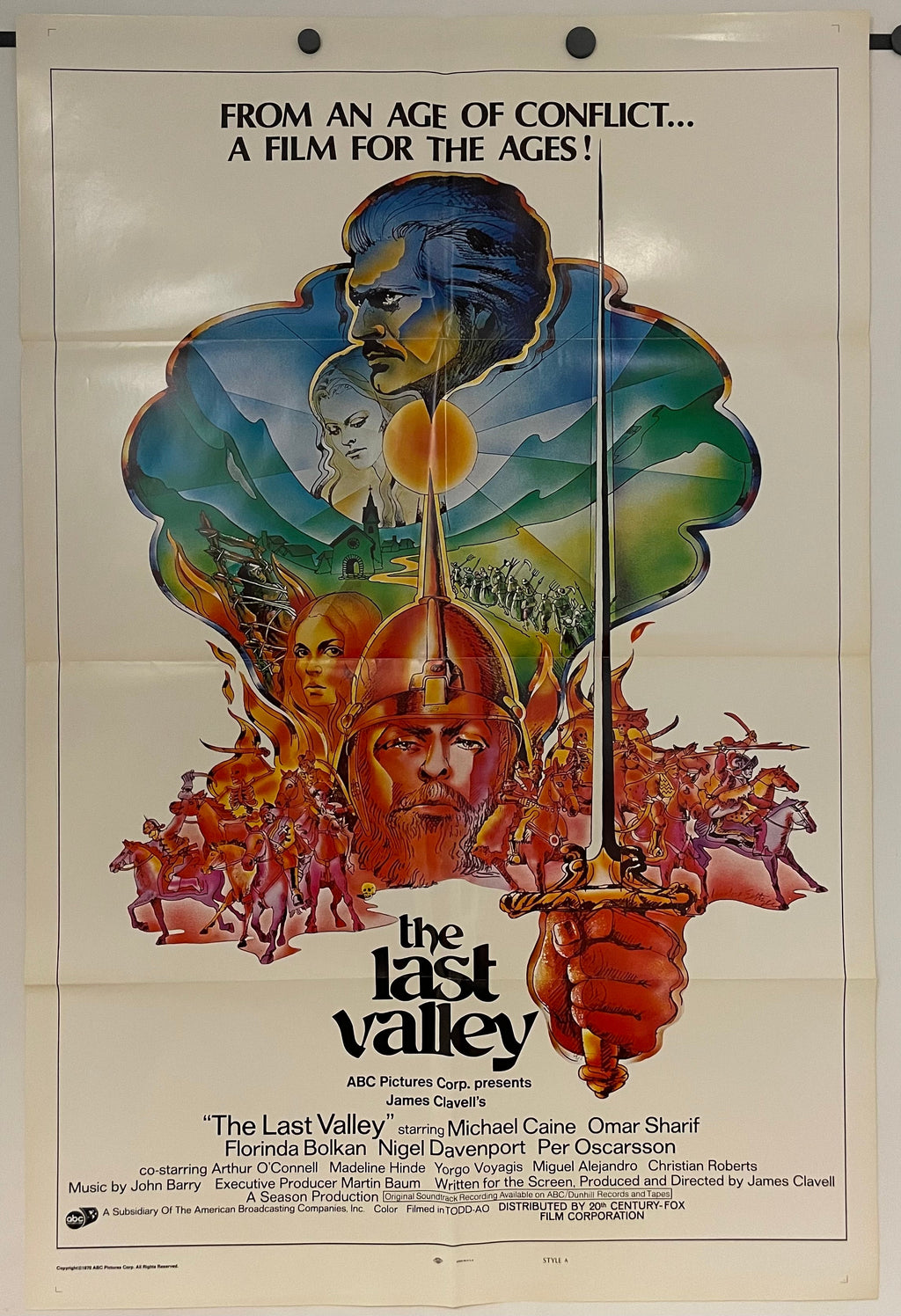 The Last Valley Michael Caine Vintage Film Poster 1970 | Happiest Kid Finds Happiest Kid Finds