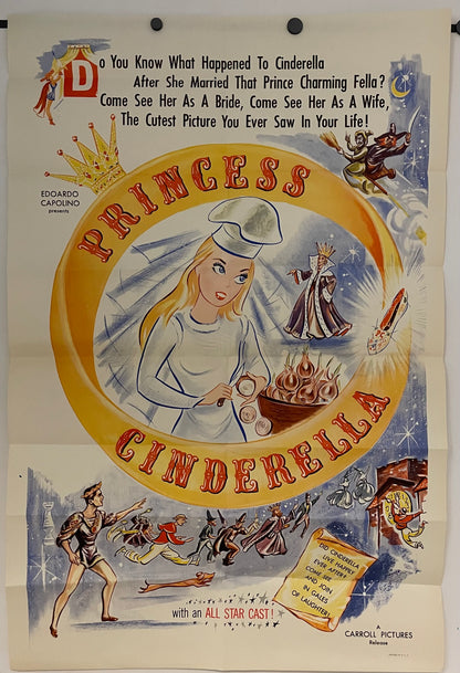 Princess Cinderella, 1954 Original Film Poster