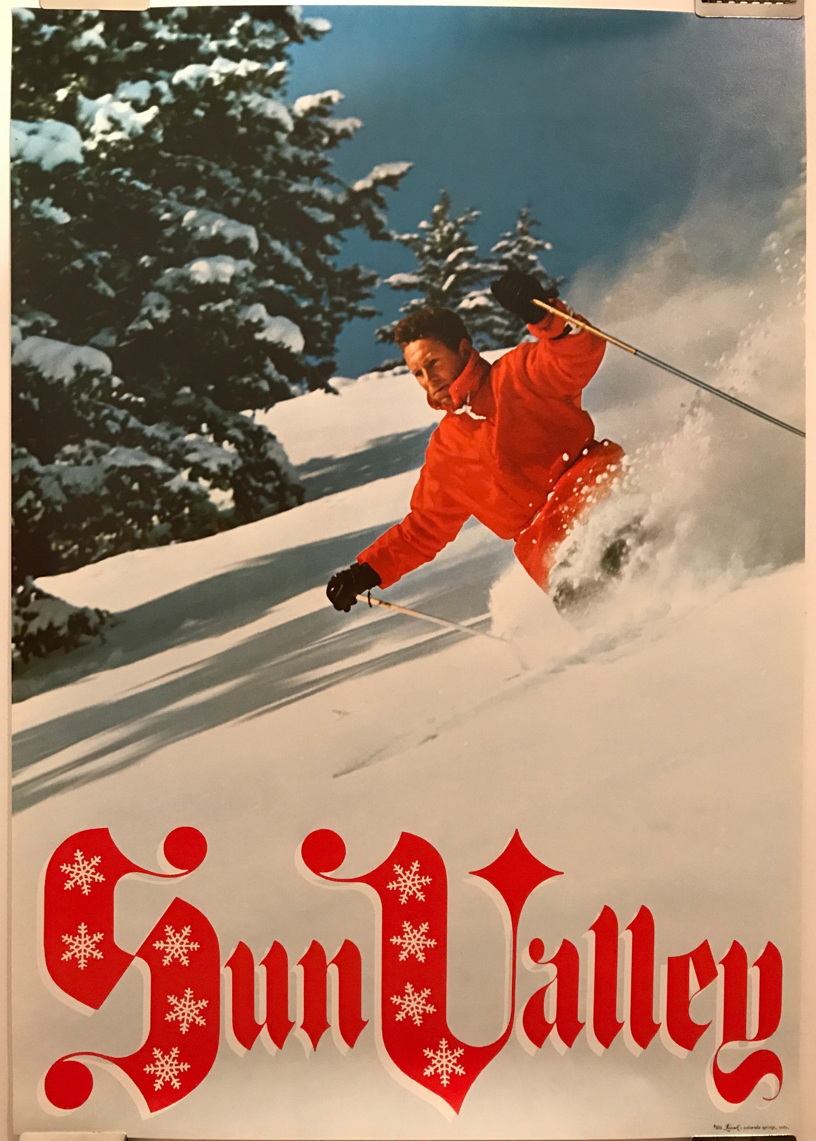 Sun Valley, original and vintage ski poster, c.1960s - HAPPIEST KID FINDS - Museum-quality antique and vintage posters, original art, preservation and restoration