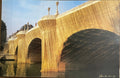 Christo - Le Pont Neuf Empaquette, (horizontal format) vintage commercial poster, 1985