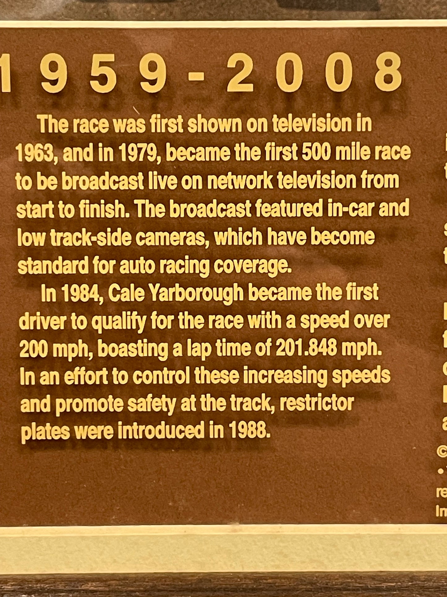 Framed Daytona 500 - 50 Years Bud Racing, 2008