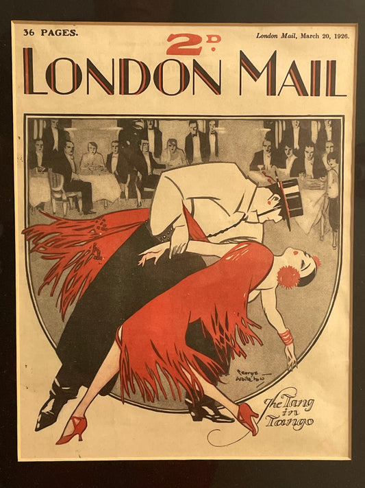 London Mail, antique Art Deco publication cover, 1926 at happiest Kid Finds