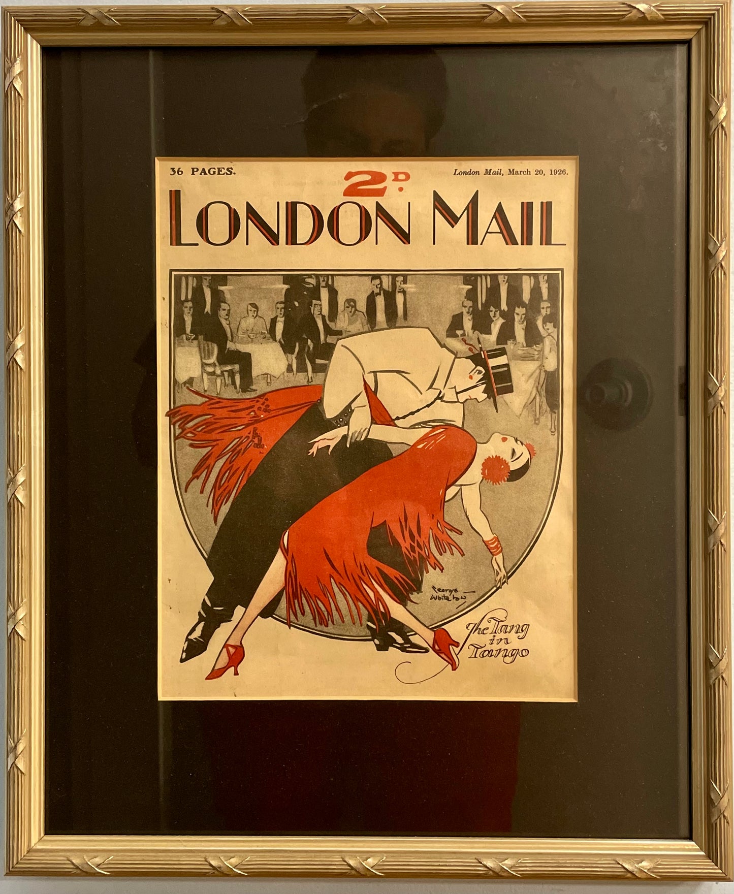 London Mail, antique Art Deco publication cover, 1926