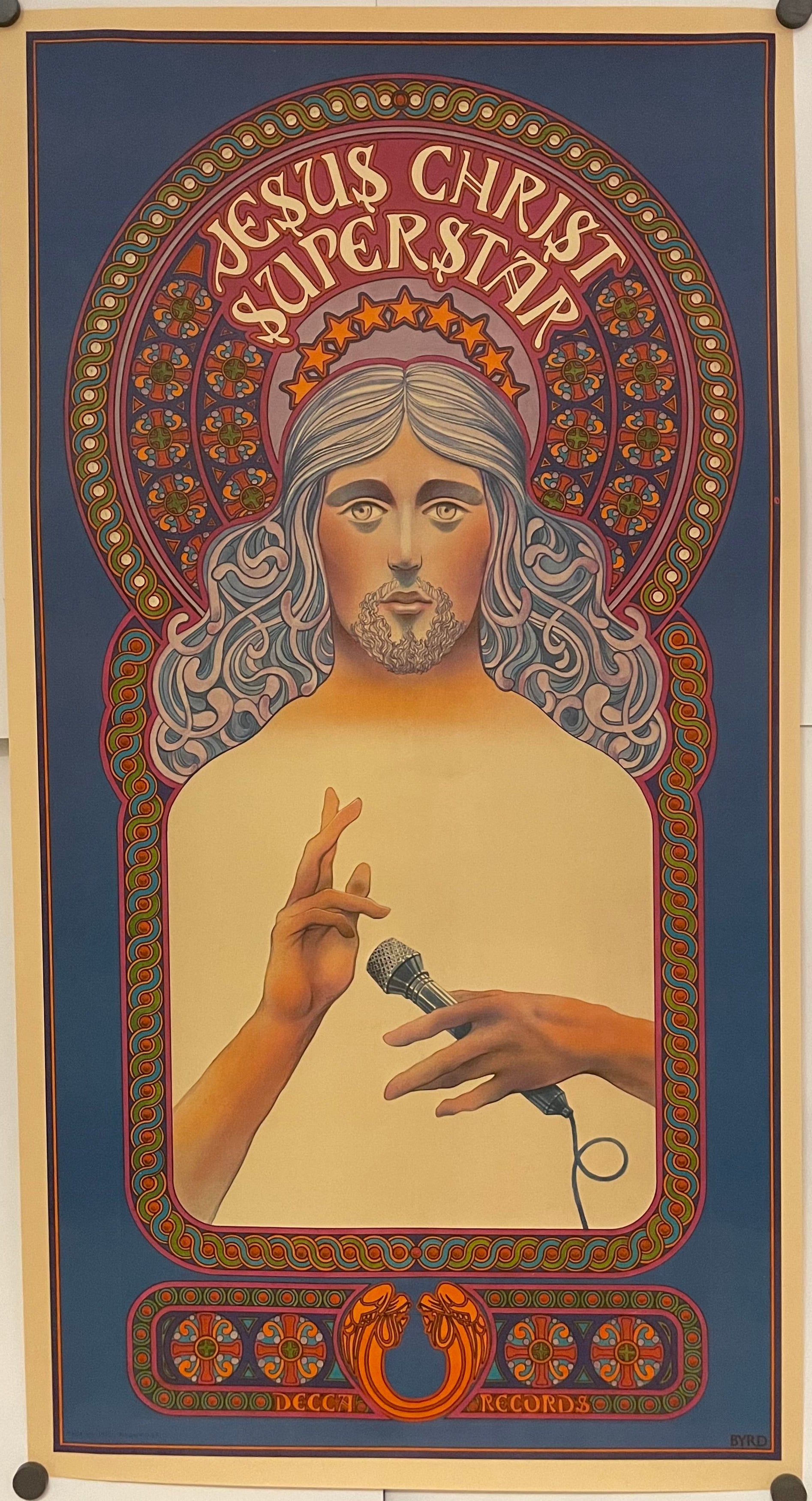 Jesus Christ Superstar poster by David Byrd, 1971