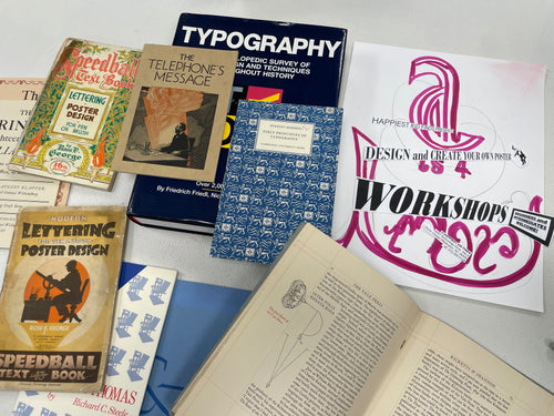 (Feb.14 - Session 1 - morning) WORKSHOP - Typography & Hands-on Display Typeface Design - HAPPIEST KID FINDS - Museum-quality antique and vintage posters, original art, preservation and restoration
