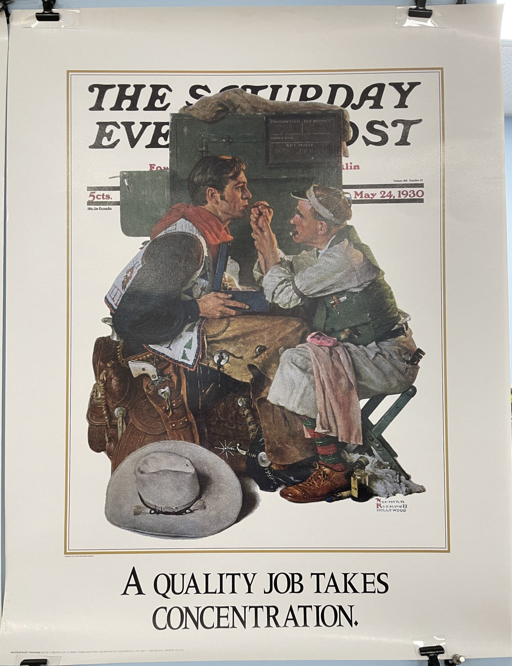 No. 272 - A Quality Job Takes Concentration, Masterpiece Program series, c.1990 Happiest Kid Finds