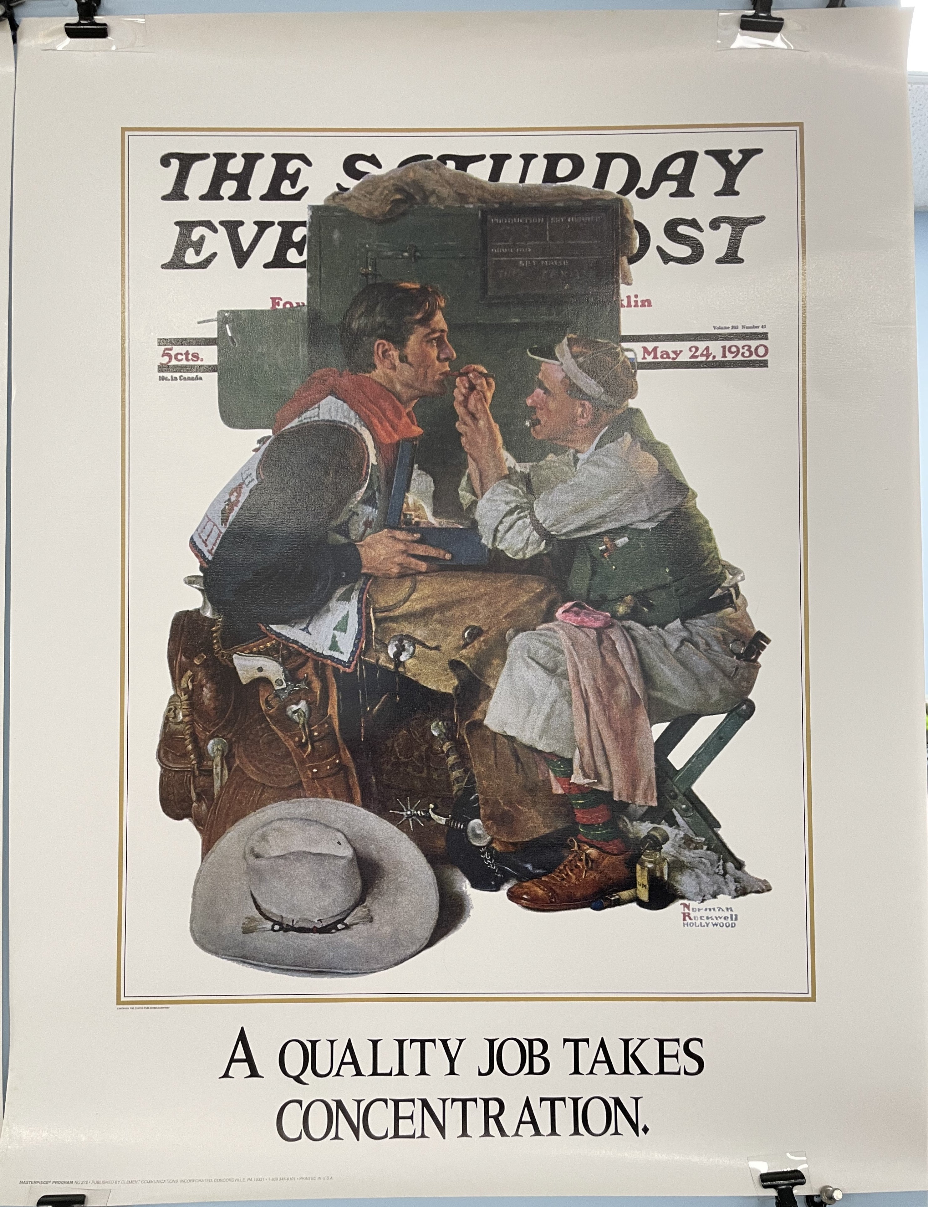 No. 272 - A Quality Job Takes Concentration, Masterpiece Program series, c.1990 Happiest Kid Finds
