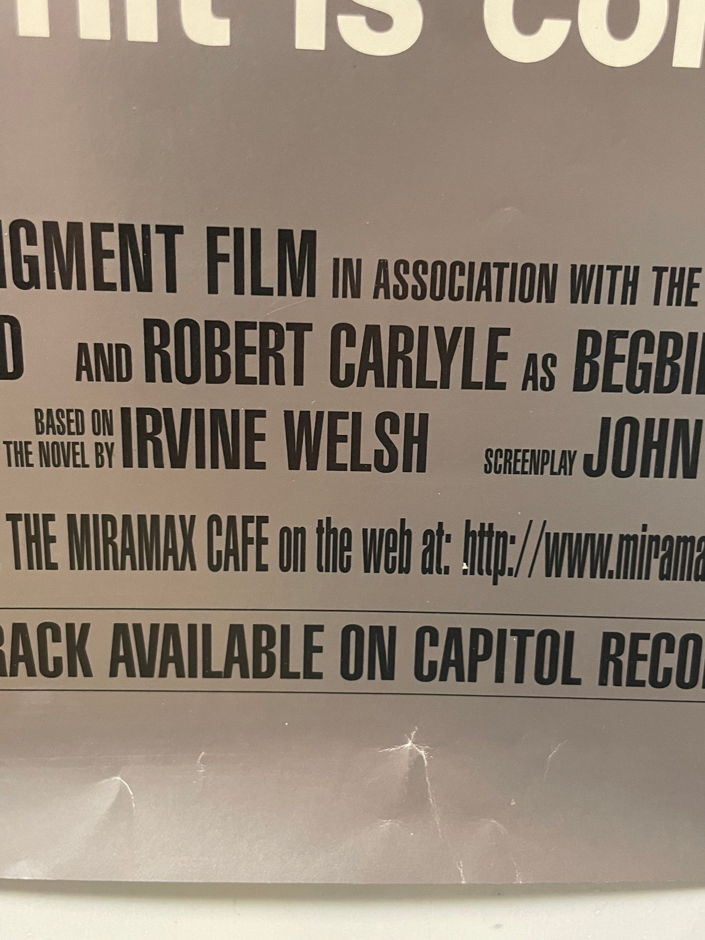 Trainspotting, vintage advance film poster, 1996