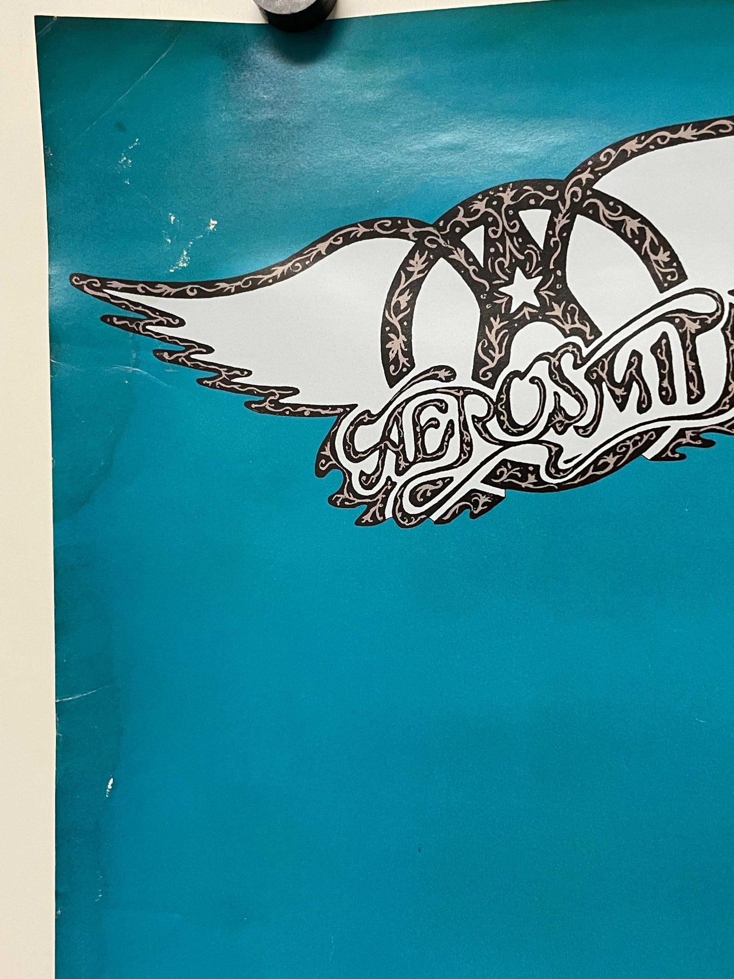 Aerosmith - Nine Lives original and vintage music promo poster, 1997
