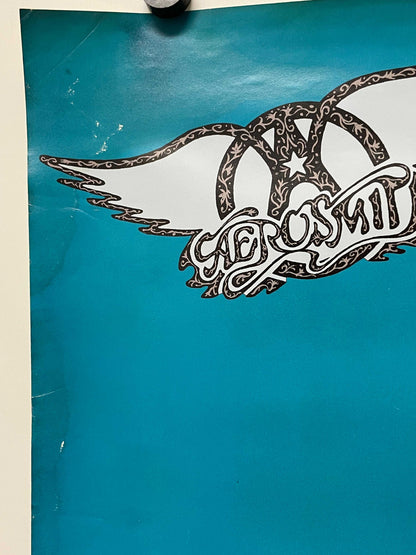 Aerosmith - Nine Lives original and vintage music promo poster, 1997 - HAPPIEST KID FINDS - Museum-quality antique and vintage posters, original art, preservation and restoration