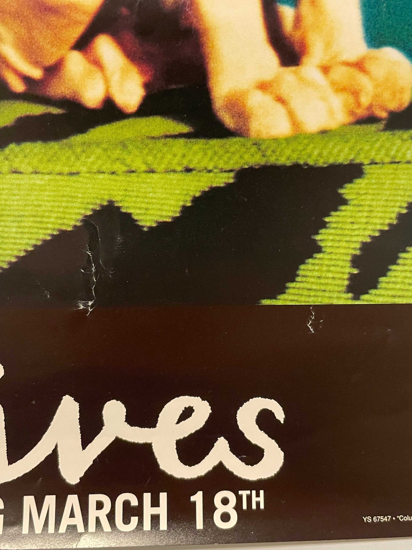 Aerosmith - Nine Lives original and vintage music promo poster, 1997