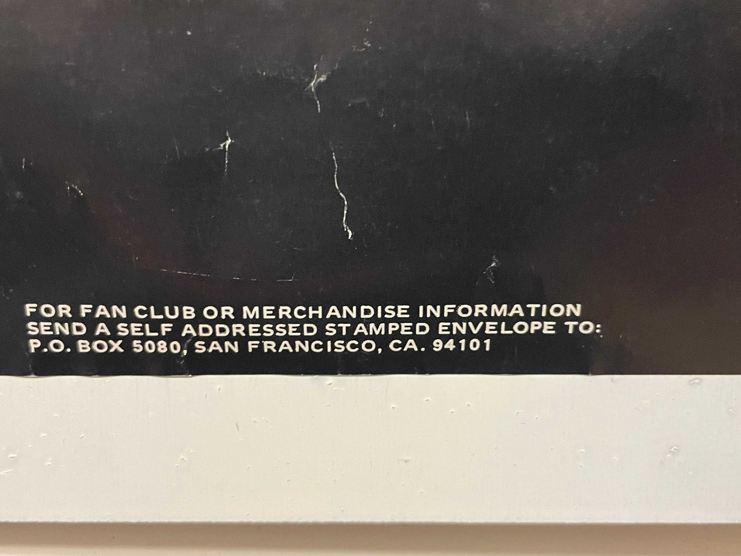 (#3089) Iron Maiden - Somewhere in Time, vintage Aaron Rapoport fan club music poster, 1986