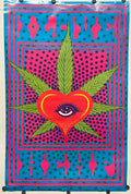 I Love Hemp, rare and vintage psychedelic poster by Victor Moscoso, 1994 - HAPPIEST KID FINDS - Museum-quality antique and vintage posters, original art, preservation and restoration