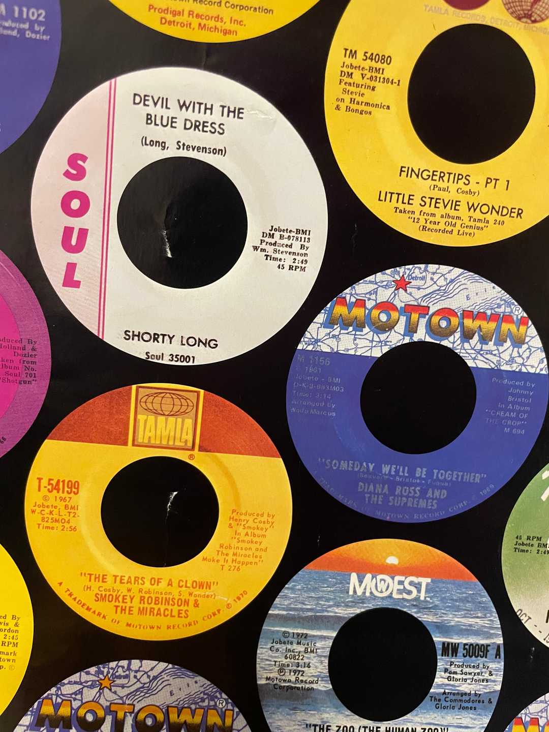 Motown - Yesterday, Today, Forever, vintage commemorative  poster, 1983