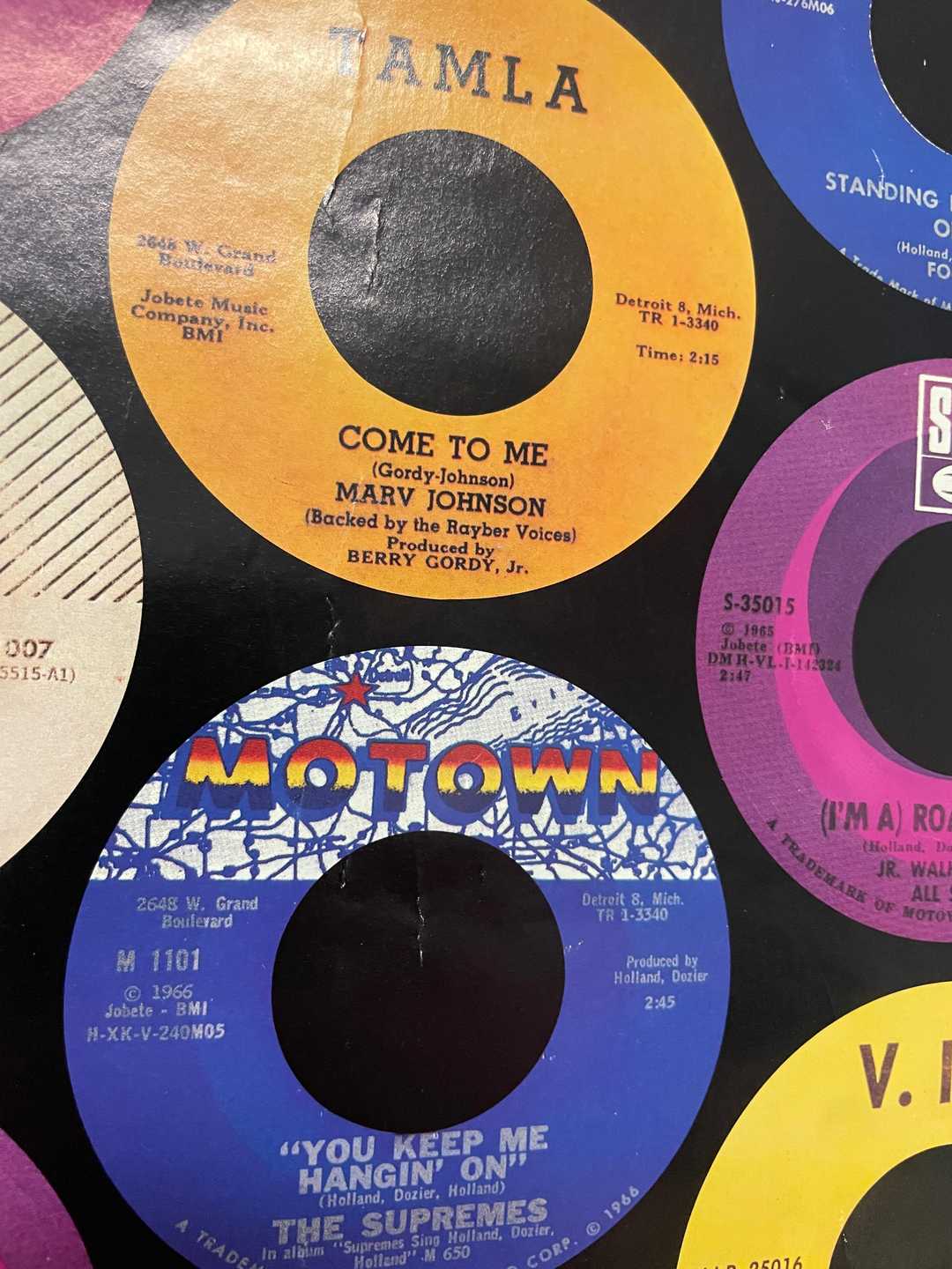 Motown - Yesterday, Today, Forever, vintage commemorative  poster, 1983