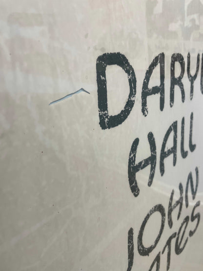 Daryl Hall & John Oates / Tears for Fears, unusual and oversized silk screen banner, 2017 - HAPPIEST KID FINDS - Museum-quality antique and vintage posters, original art, preservation and restoration