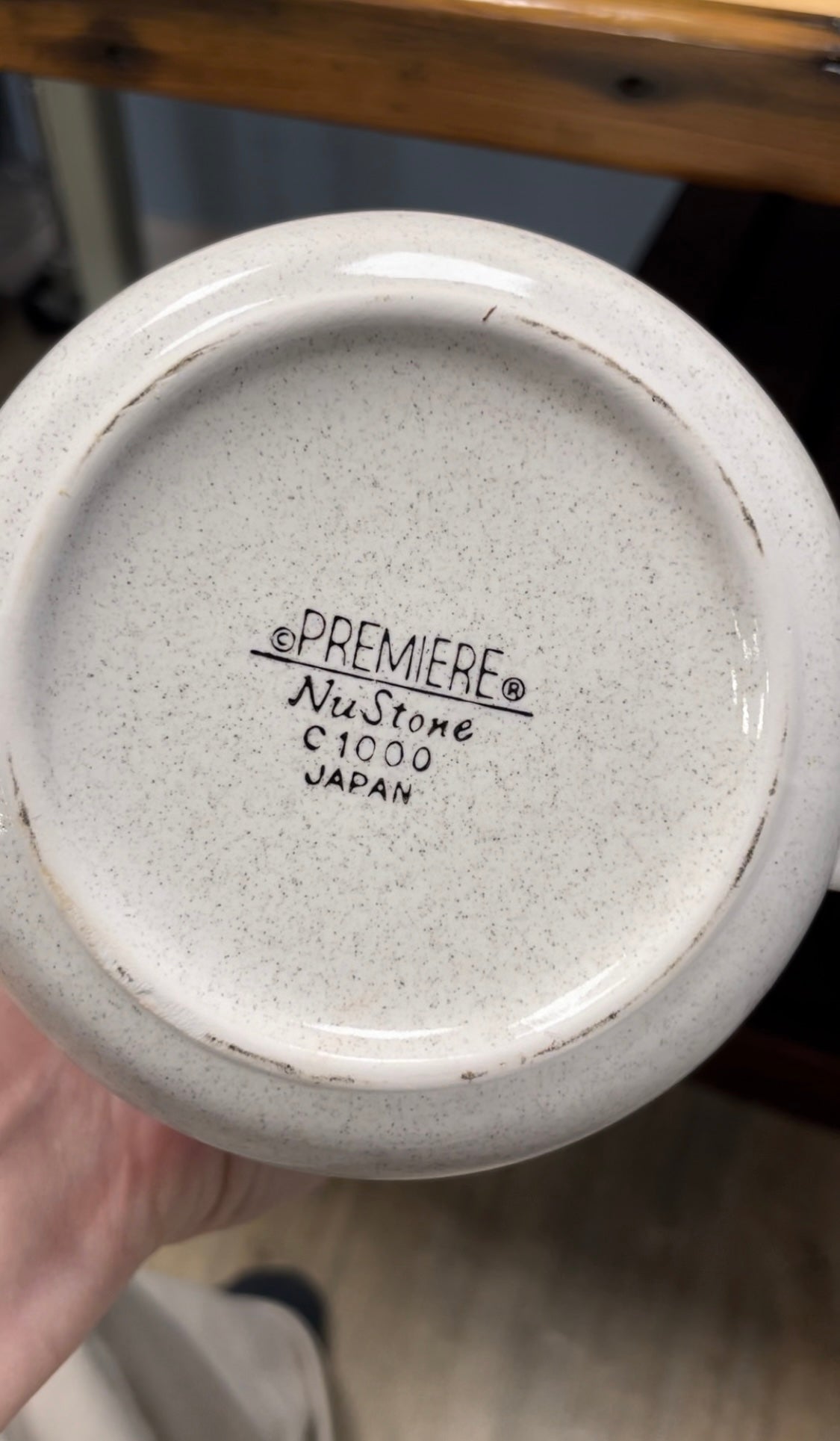 Vintage Mid Century Modern 3-piece ceramic Serving Set - Premiere NuStone c1000 - Japan, 1970