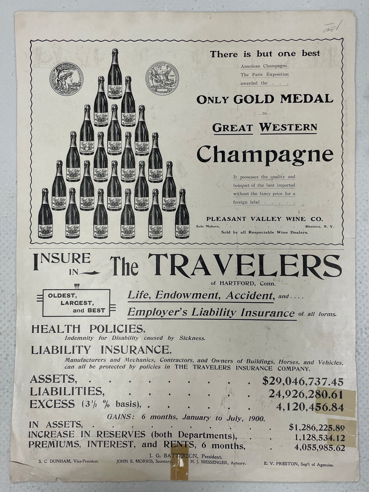 PUCK - The Christmas Number, antique lithographic cover for a New York publication, 1900 - HAPPIEST KID FINDS - Museum-quality antique and vintage posters, original art, preservation and restoration