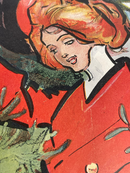 PUCK - The Christmas Number, antique lithographic cover for a New York publication, 1900 - HAPPIEST KID FINDS - Museum-quality antique and vintage posters, original art, preservation and restoration