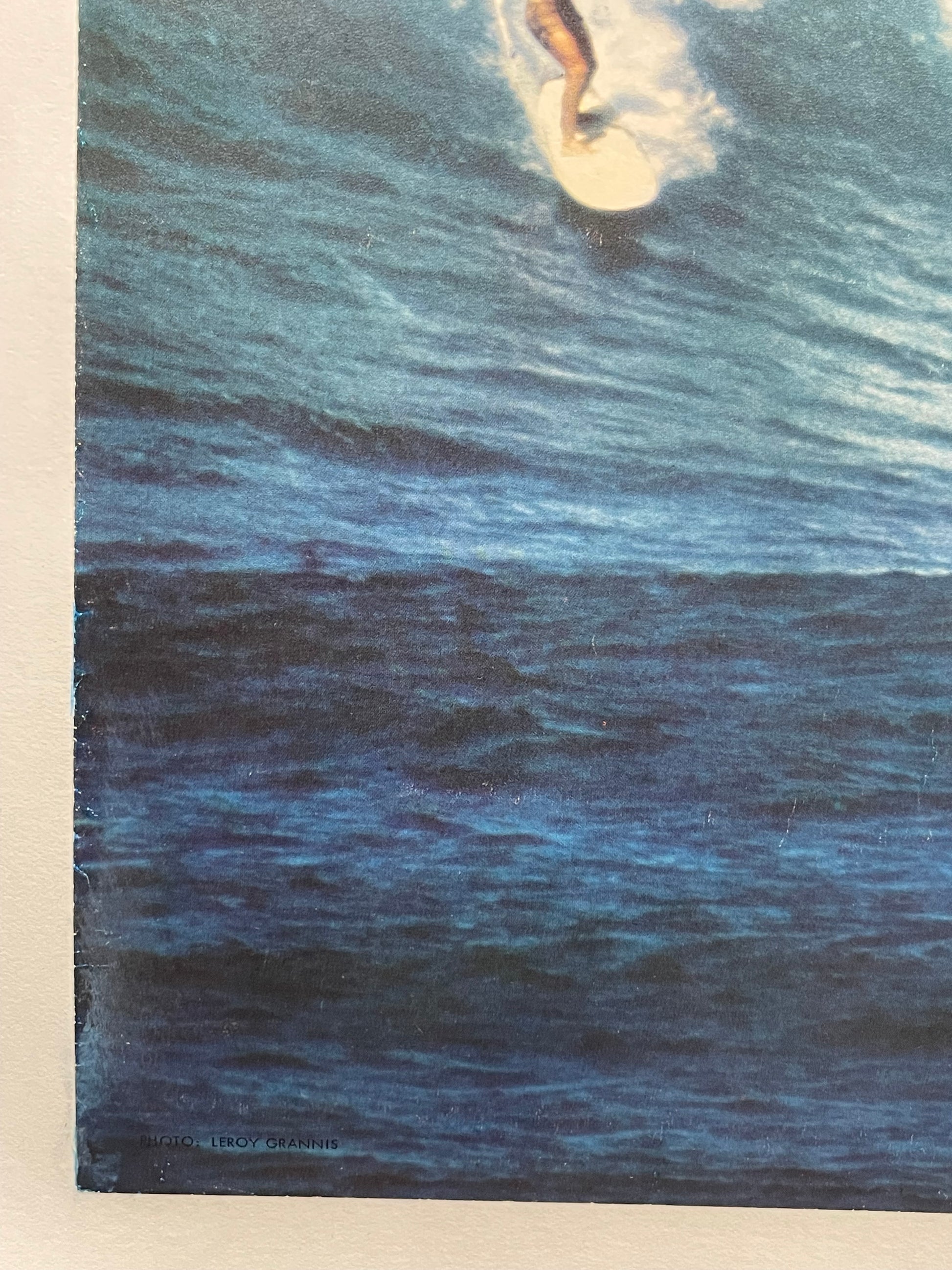 Hawaii - Sunset Beach, vintage offset lithograph travel surfing poster, c.1966 - HAPPIEST KID FINDS - Museum-quality antique and vintage posters, original art, preservation and restoration