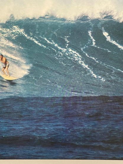 Hawaii - Sunset Beach, vintage offset lithograph travel surfing poster, c.1966 - HAPPIEST KID FINDS - Museum-quality antique and vintage posters, original art, preservation and restoration