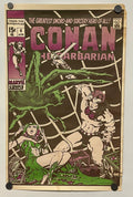 Conan The Barbarian Small Original Vintage Marvel Promo Poster c. 1970 Jim Steranko Happiest Kid Finds