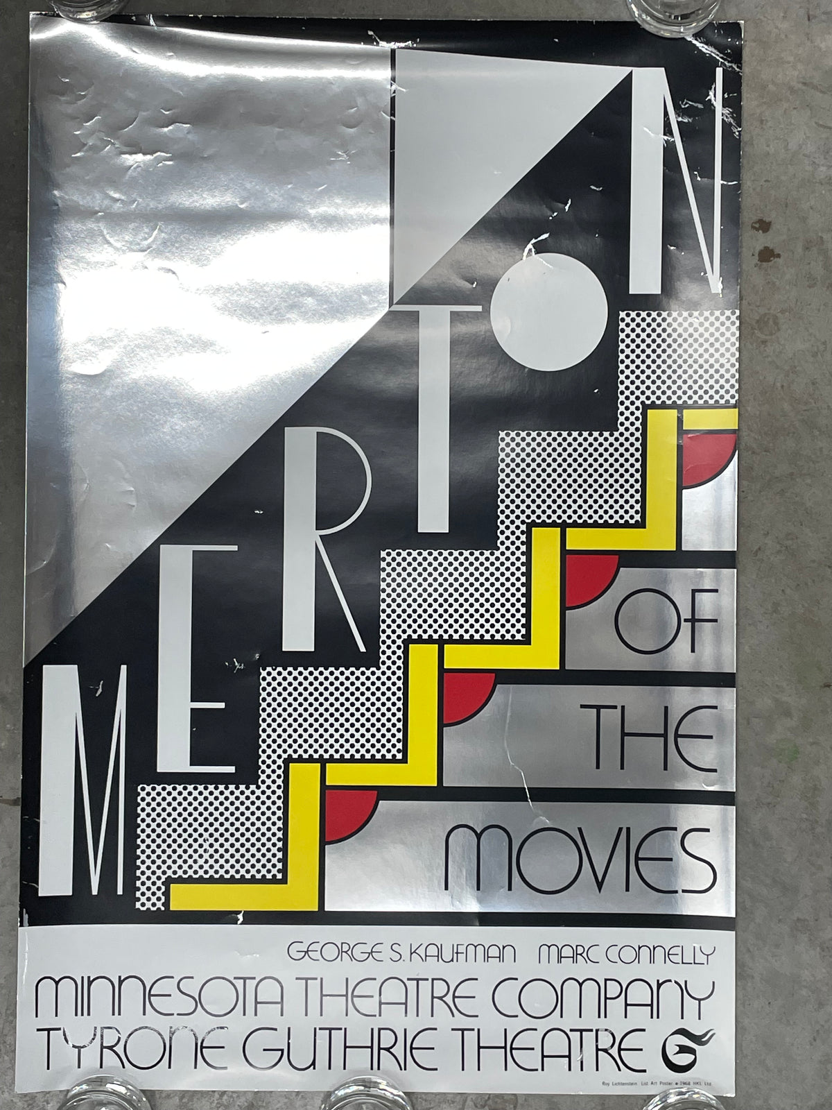 Stunning 1968 Art Deco-Inspired Poster 'Merton of the Movies' by Pop Artist Roy Lichtenstein - HAPPIEST KID FINDS - Museum-quality antique and vintage posters, original art, preservation and restoration