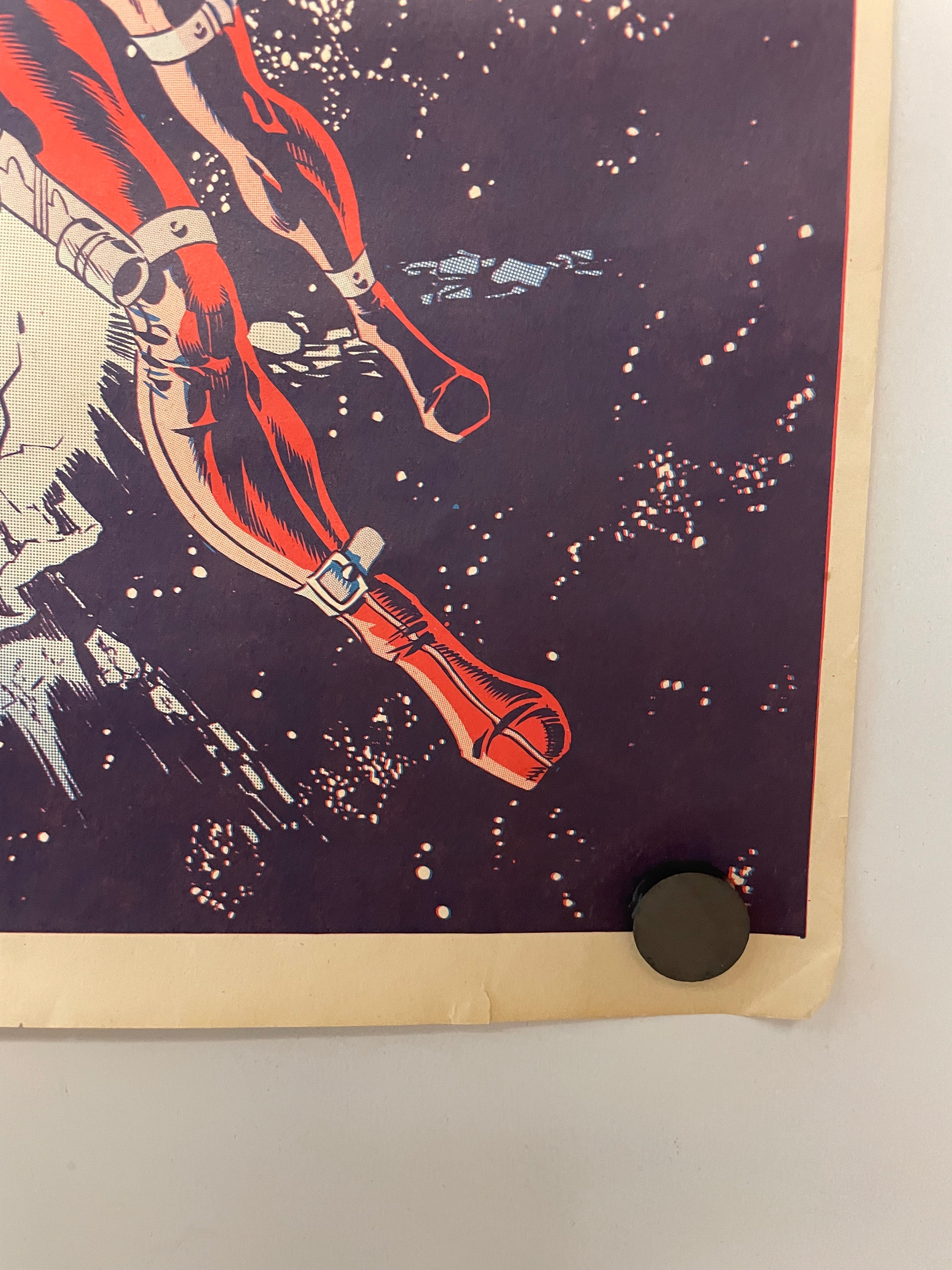 Nick Fury Agent of S.H.I.E.L.D Small Original Vintage Marvel Promo Poster c. 1970 Jim Steranko Happiest Kid Finds