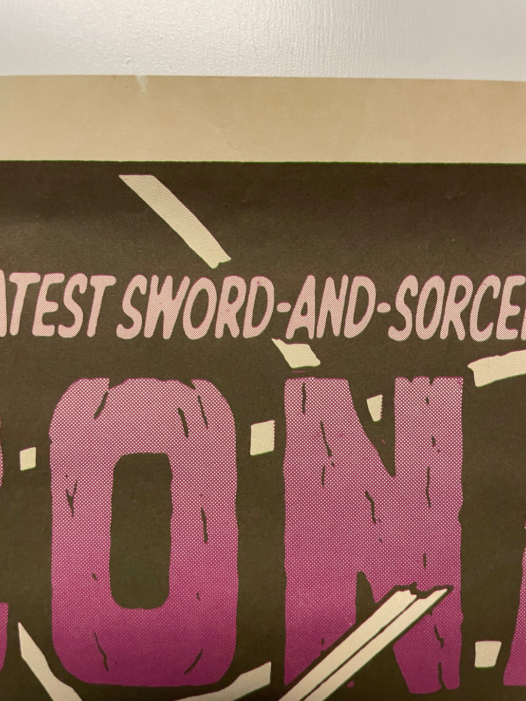 Conan The Barbarian Small Original Vintage Marvel Promo Poster c. 1970 Jim Steranko Happiest Kid Finds